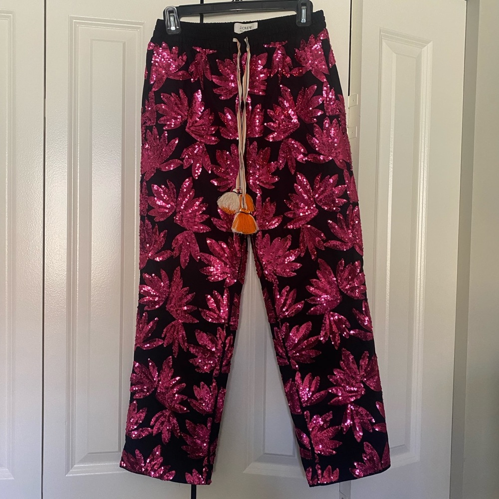 J. Crew Collection Poplin Sequins Pant